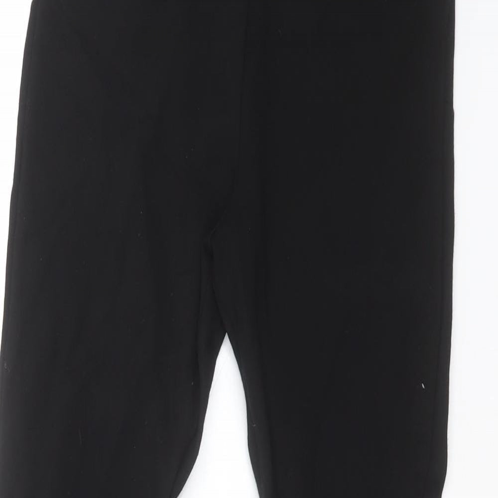Zara Womens Black  Viscose  Leggings Size S L27 in