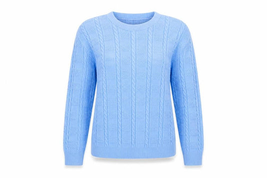 NEW CHOICE Womens Blue  Acrylic Pullover Sweatshirt Size M