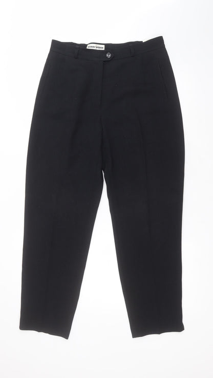 Preloved Gerry Weber Womens Black  Polyester Trousers  Size 14 L28 in Regular - Front