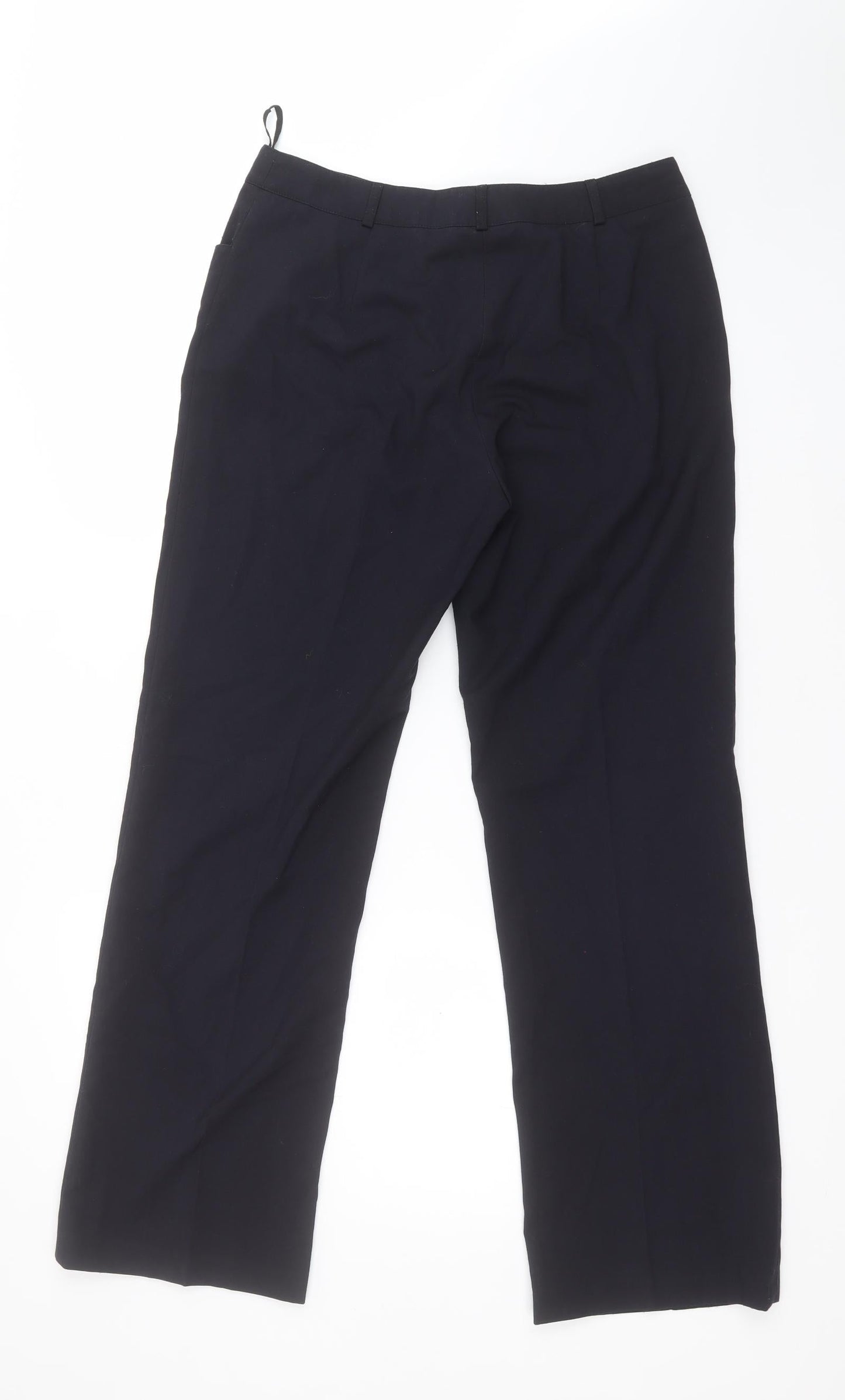 Casual Club Womens Black  Polyester Carrot Trousers Size 12 L30 in Regular