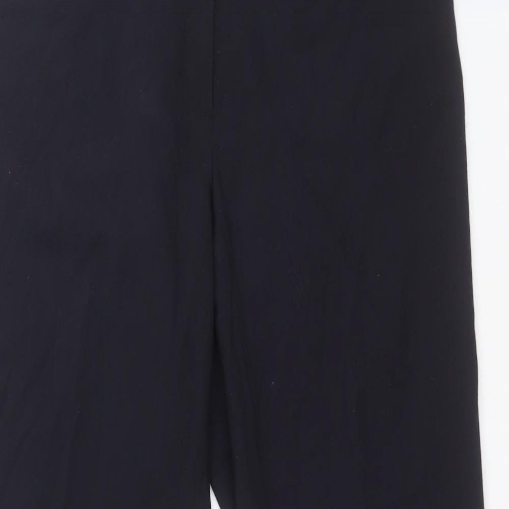 Casual Club Womens Black  Polyester Carrot Trousers Size 12 L30 in Regular