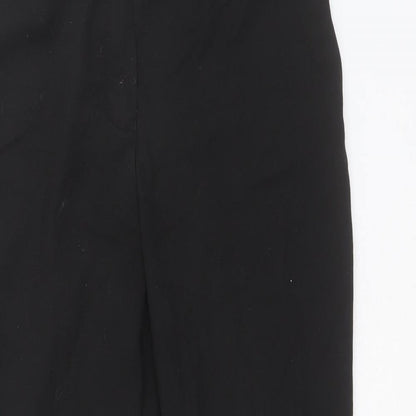 Next Womens Black  Polyester Carrot Trousers Size 12 L26 in Regular