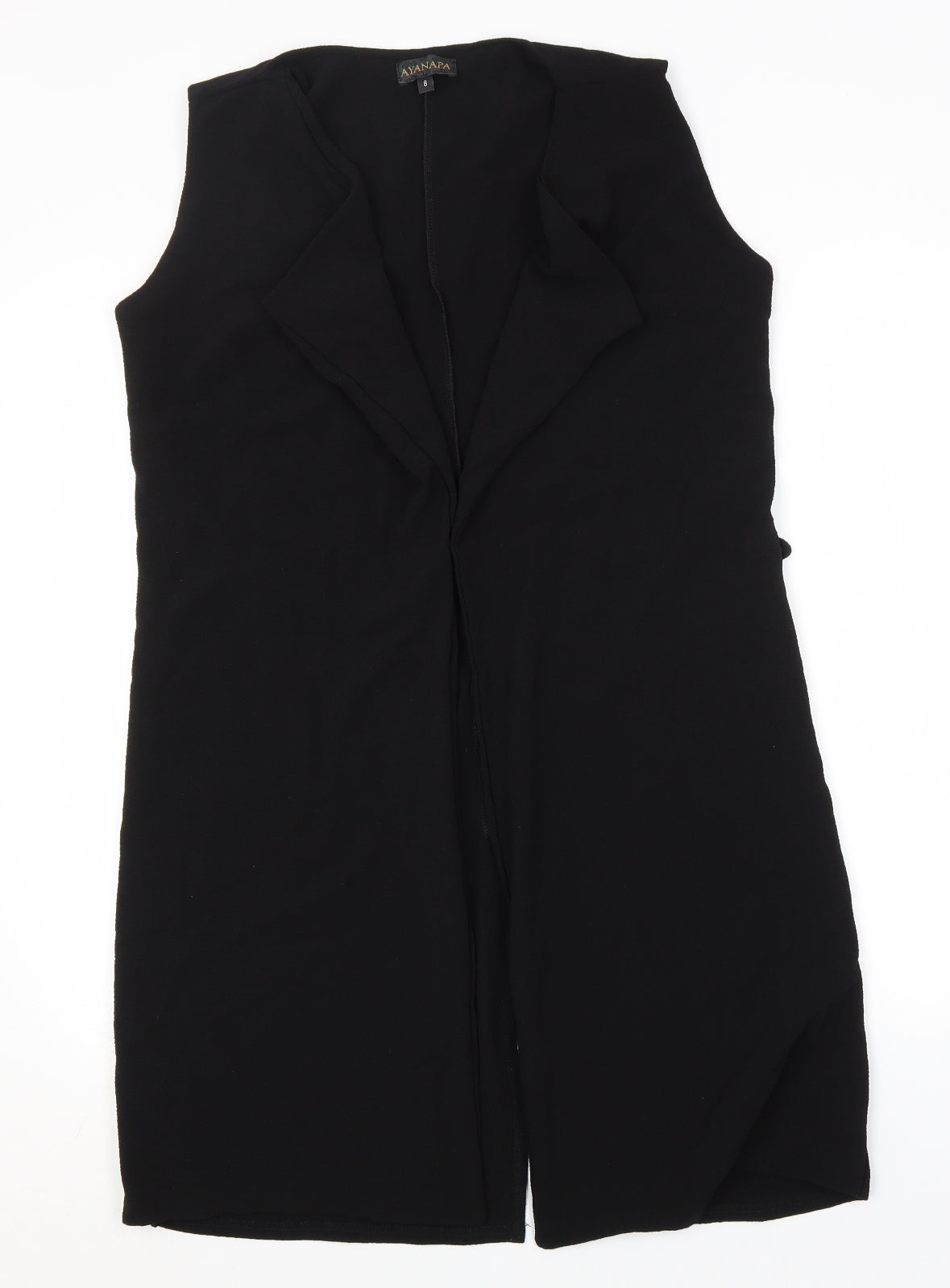 Ayanapa Womens Black   Overcoat Coatigan Size 8