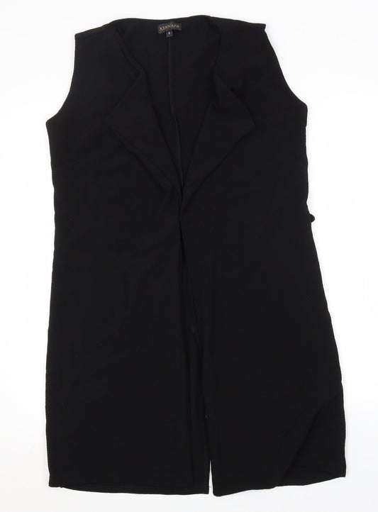 Ayanapa Womens Black   Overcoat Coatigan Size 8