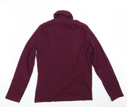 M&Co Womens Purple  100% Cotton Pullover Sweatshirt Size XL