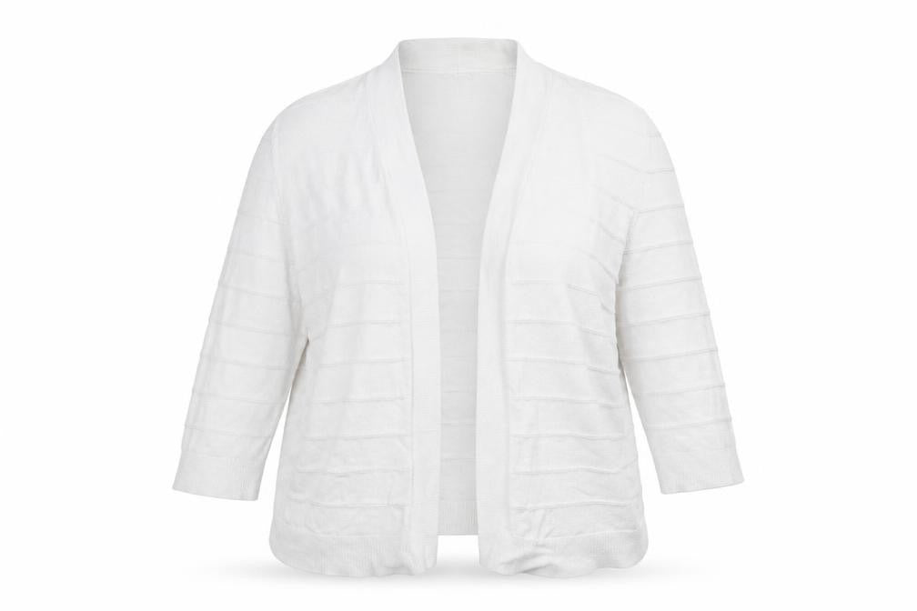 TU Womens White V-Neck  Cotton Wrap Jumper Size 16   - Cropped