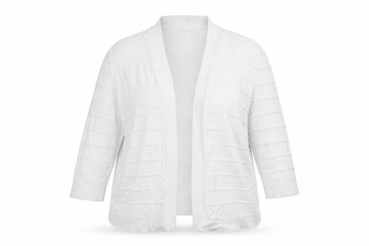 Tu Womens White V-Neck  Cotton Wrap Jumper Size 16   - Cropped
