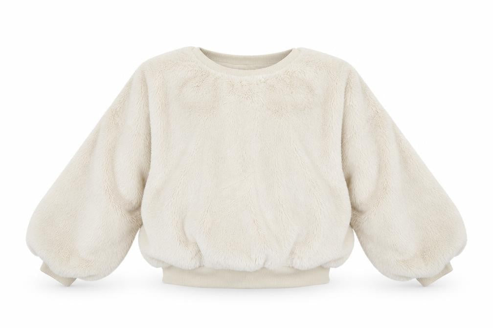 Zara Girls Ivory Round Neck  Polyester Pullover Jumper Size 11-12 Years