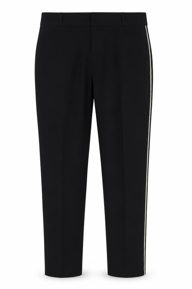 Studio Womens Black  Polyester Dress Pants Trousers Size 12 L29 in Regular