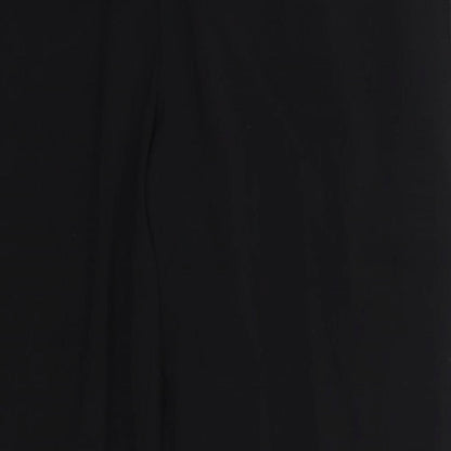 Studio Womens Black  Polyester Dress Pants Trousers Size 12 L29 in Regular