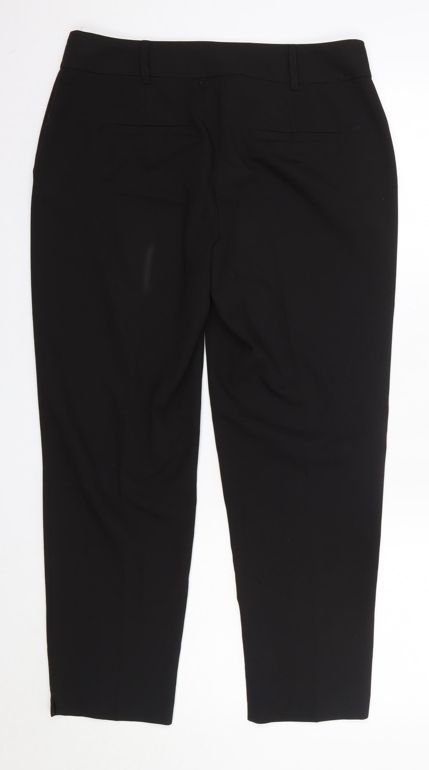 Dorothy Perkins Womens Black  Polyester Dress Pants Trousers Size 10 L26 in Regular