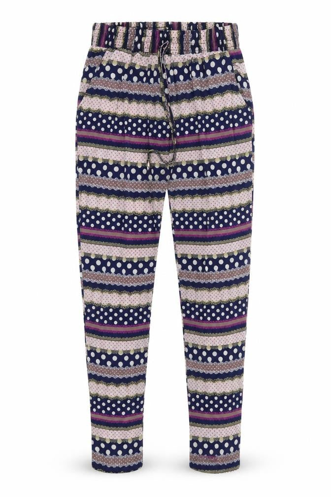 Conos Womens Multicoloured  Polyester Trousers  Size M L31 in Regular