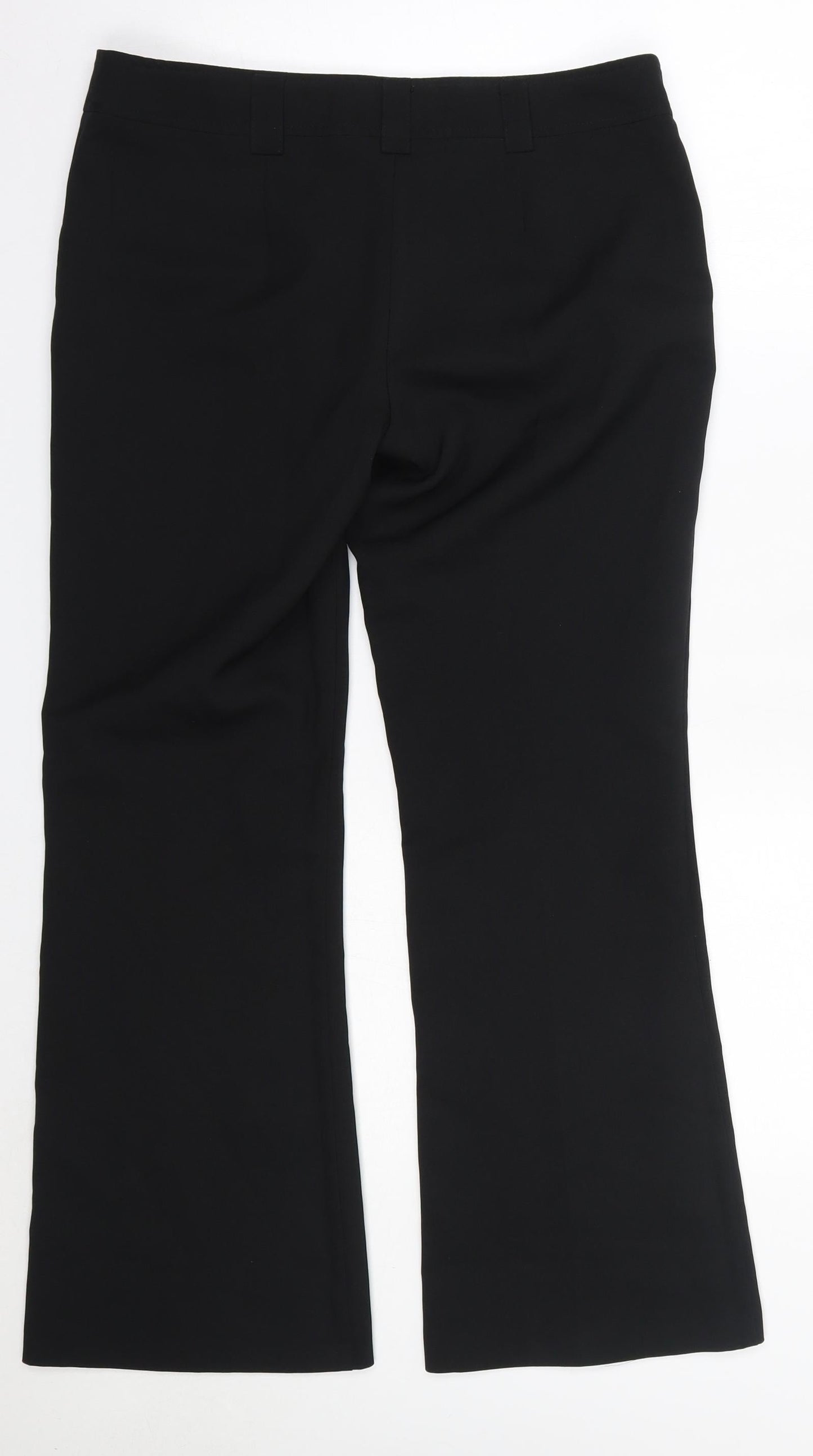 MK one Womens Black  Polyester Dress Pants Trousers Size 10 L28 in Regular
