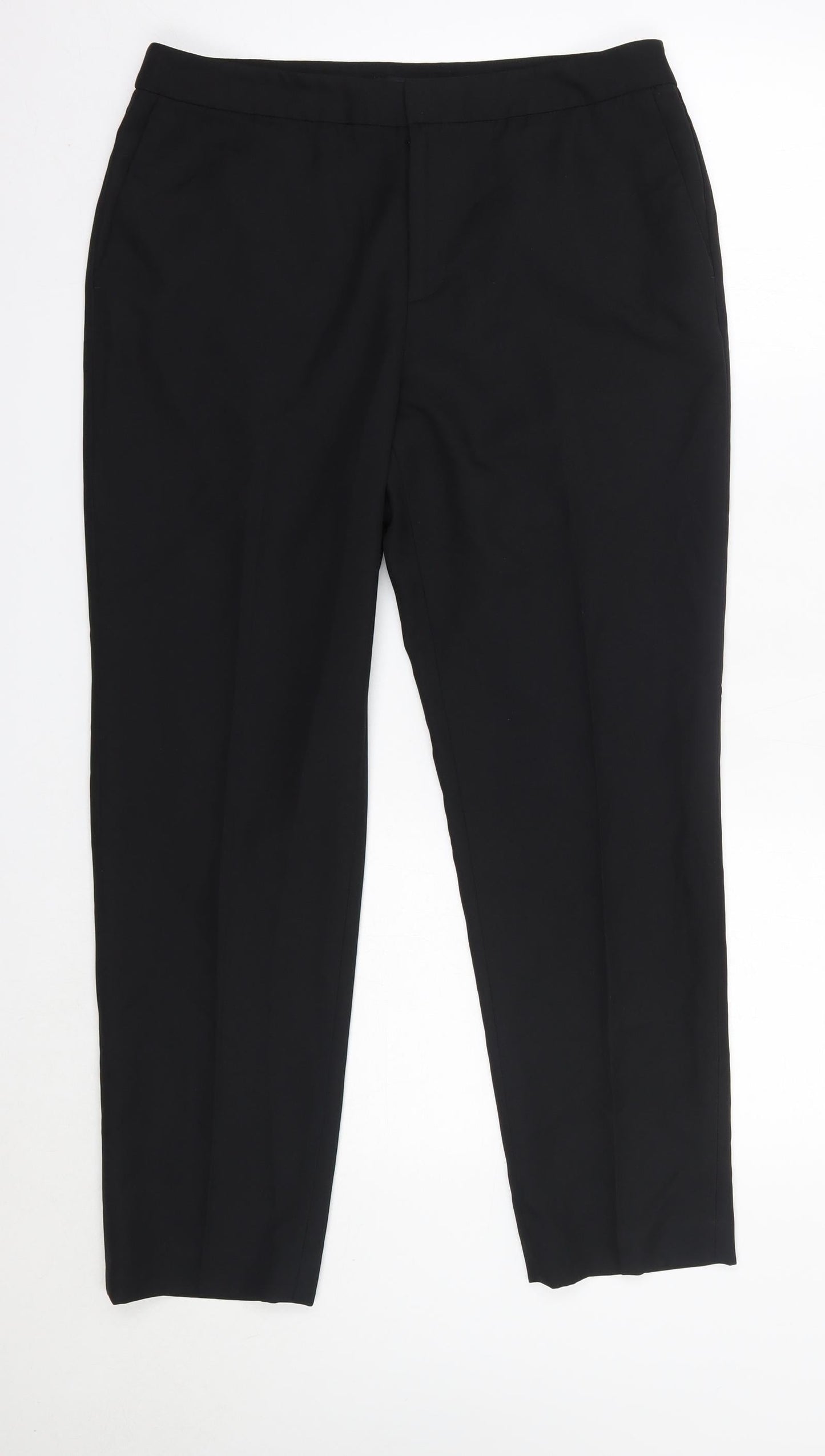 G2000 Woman Womens Black  Polyester Dress Pants Trousers Size 14 L27 in Regular