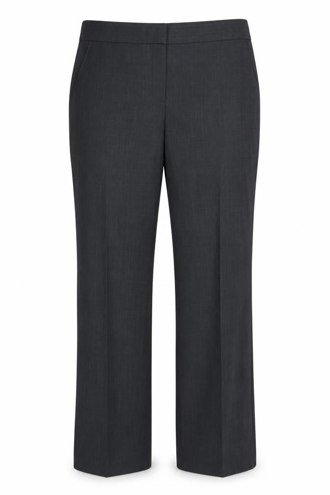 Marks & Spencer Womens Grey  Polyester Dress Pants Trousers Size 12 L27 in Regular  - Short