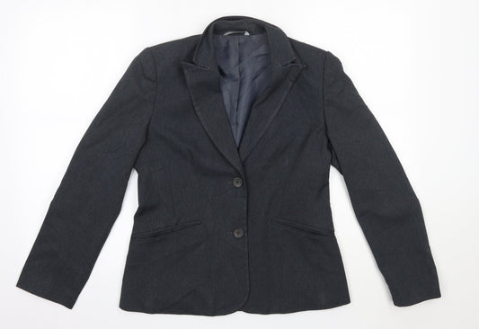 M&S Womens Grey   Jacket Blazer Size 8
