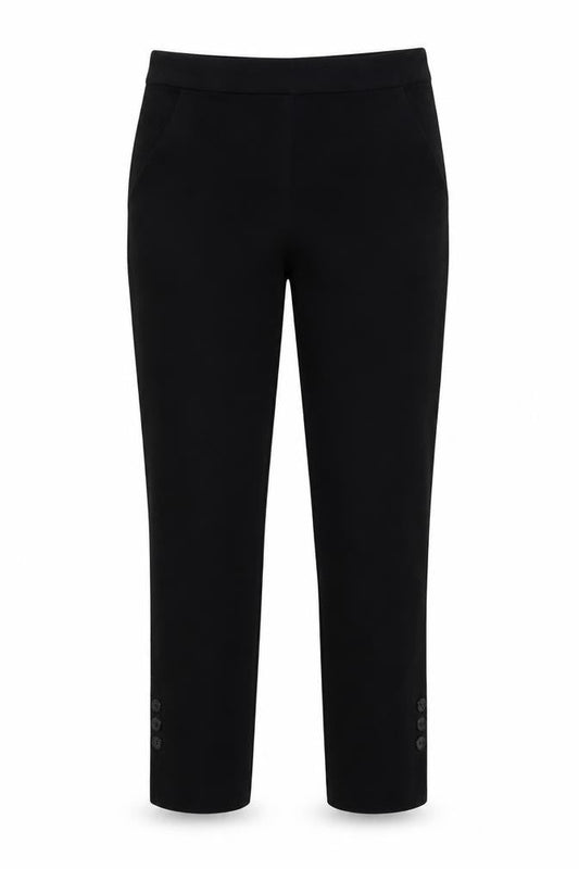 Country Road Womens Black  Cotton Trousers  Size 6 L24 in Regular
