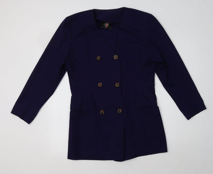 Preloved Ego Womens Purple   Jacket Blazer Size 10 - Front