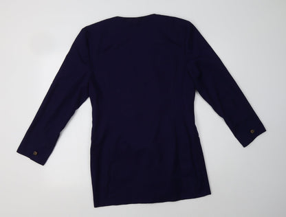 Preloved Ego Womens Purple   Jacket Blazer Size 10 - Back