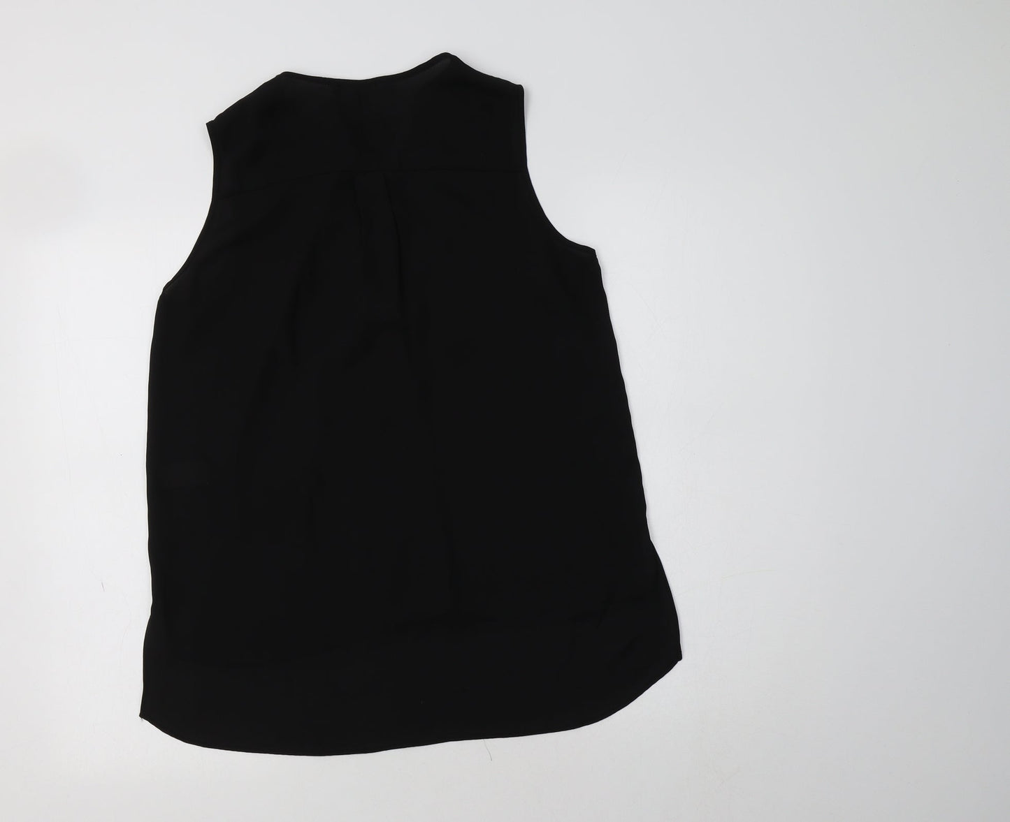 Primark Womens Black  Polyester Basic Blouse Size 12 V-Neck