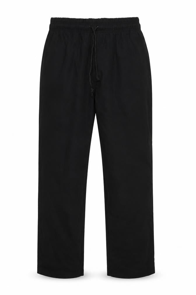 Pegasus Mens Black  Cotton Trousers  Size S L33 in Regular