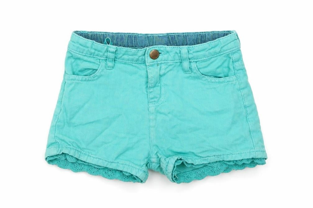 John Lewis Girls Green  Cotton Bermuda Shorts Size 5 Years  Regular