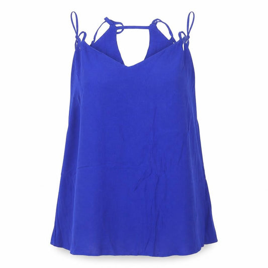 F&F Womens Blue   Basic Blouse Size 14 V-Neck