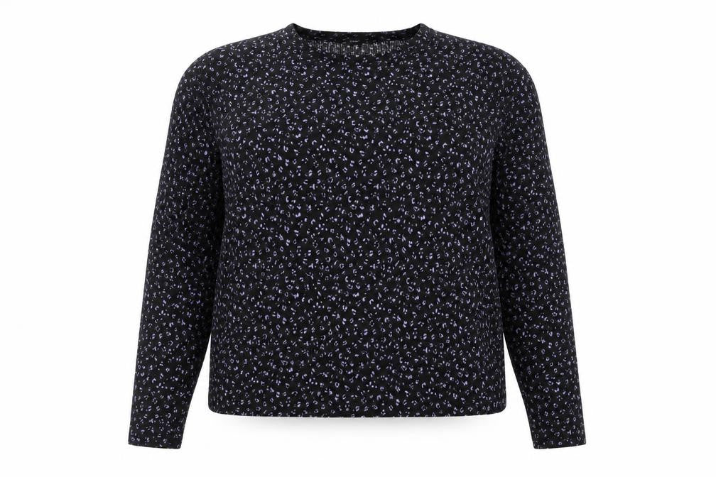 F&F Womens Multicoloured Round Neck Animal Print Polyester Pullover Jumper Size 14