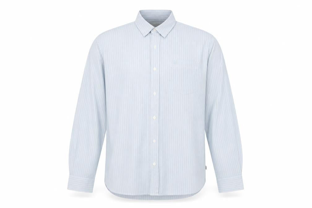 Timerland Mens Multicoloured Striped Cotton  Button-Up Size L Collared