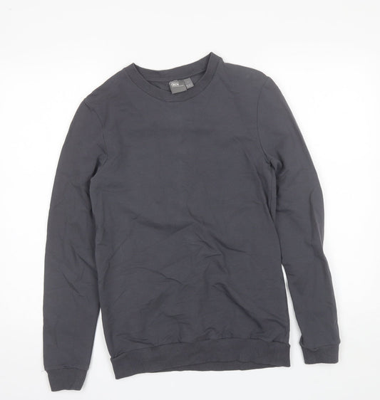 ASOS Mens Grey Round Neck  Cotton Pullover Jumper Size XS