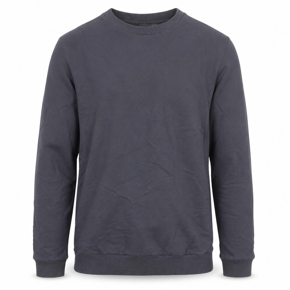 ASOS Mens Grey Round Neck  Cotton Pullover Jumper Size XS
