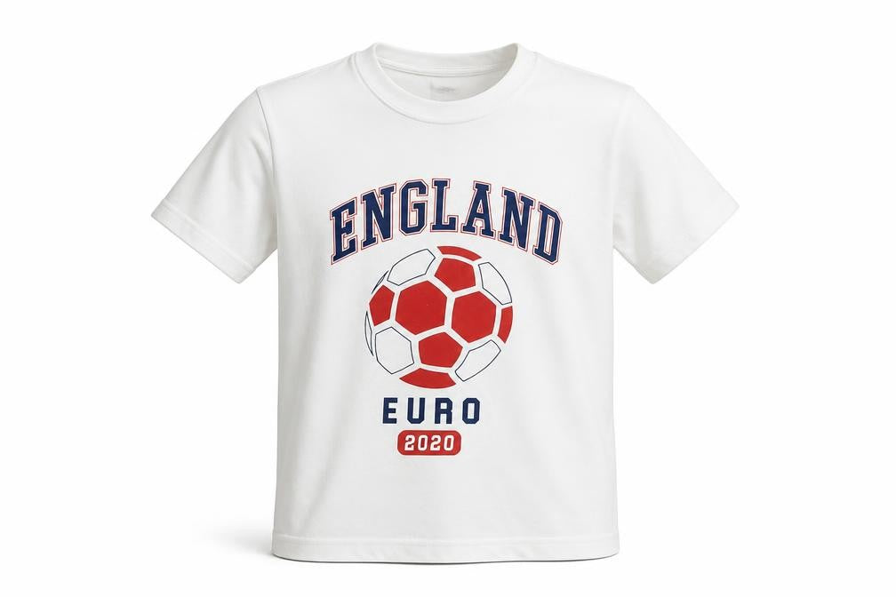 Primark Boys White  Cotton Basic T-Shirt Size 4-5 Years Round Neck