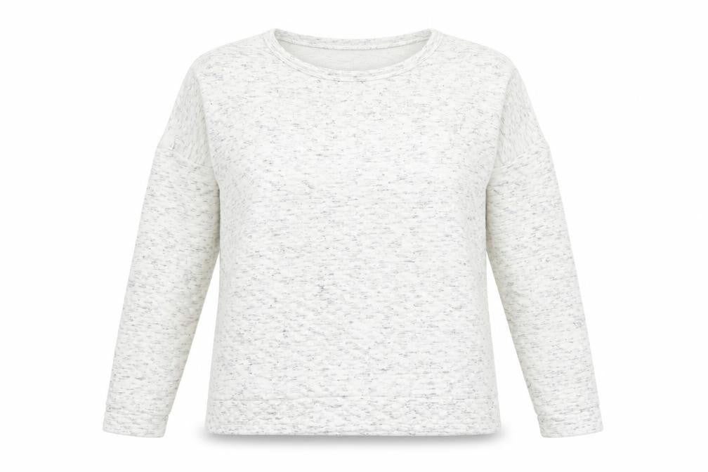 Select Womens White Round Neck  Polyester Pullover Jumper Size 18