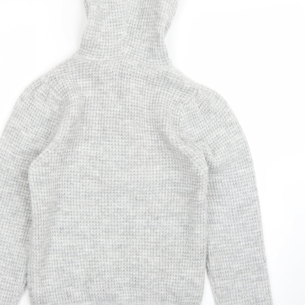 Primark Womens Grey  Polyester Pullover Hoodie Size S
