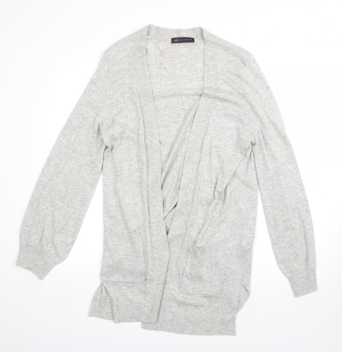 M&S Womens Grey   Jacket Coatigan Size M