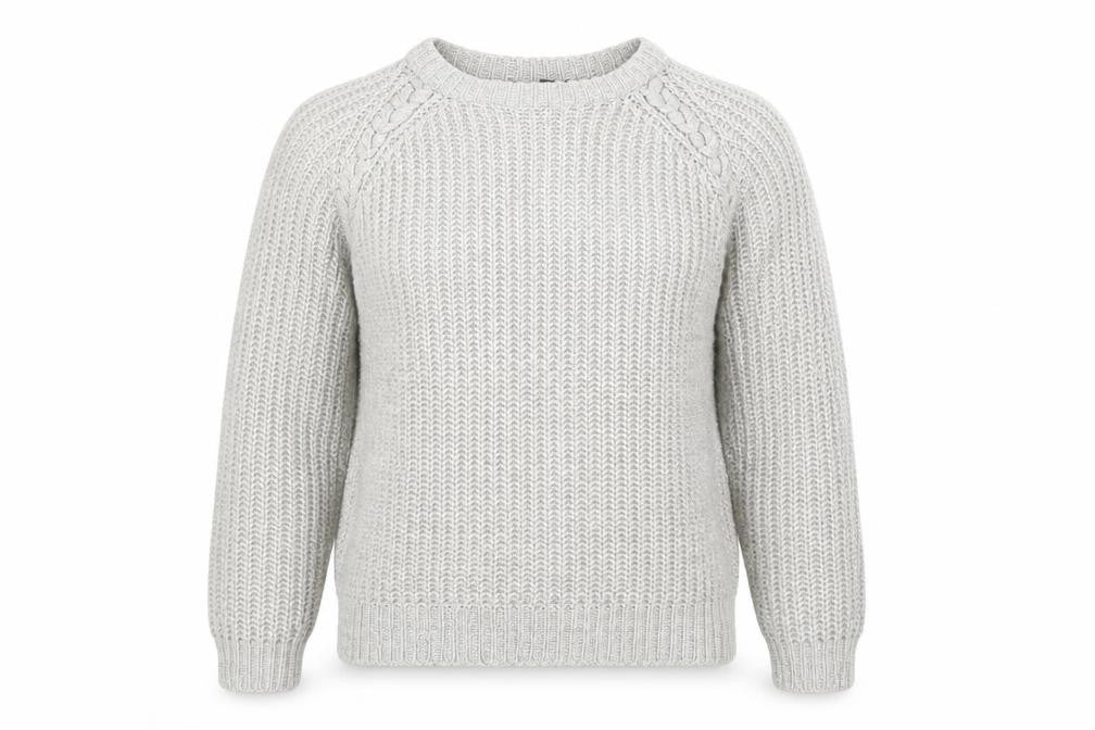 Atmosphere Womens Grey Round Neck  Acrylic Pullover Jumper Size 8