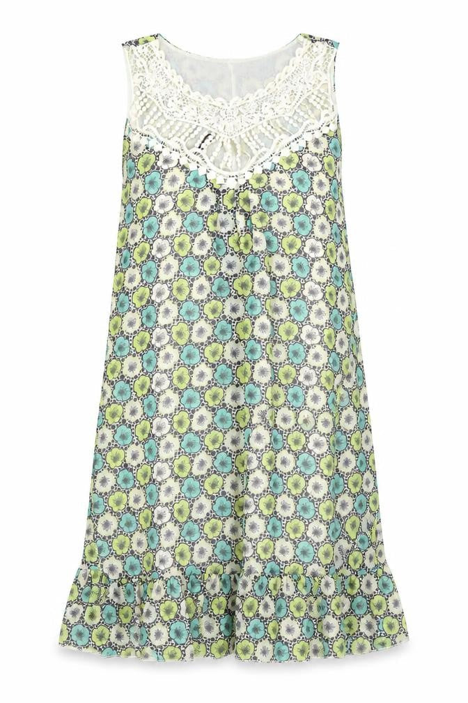 Dorothy Perkins Womens Multicoloured Floral Polyester A-Line  Size 10  Round Neck