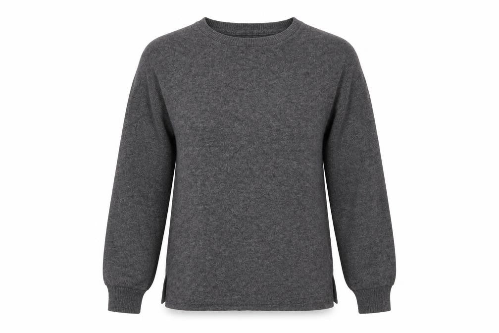 Primark Womens Grey Round Neck  Polyester Pullover Jumper Size S   - Charcoal Grey