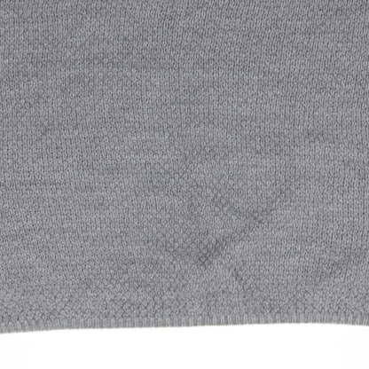 PRETTYLITTLETHING Womens Grey Round Neck  Acrylic Pullover Jumper Size M