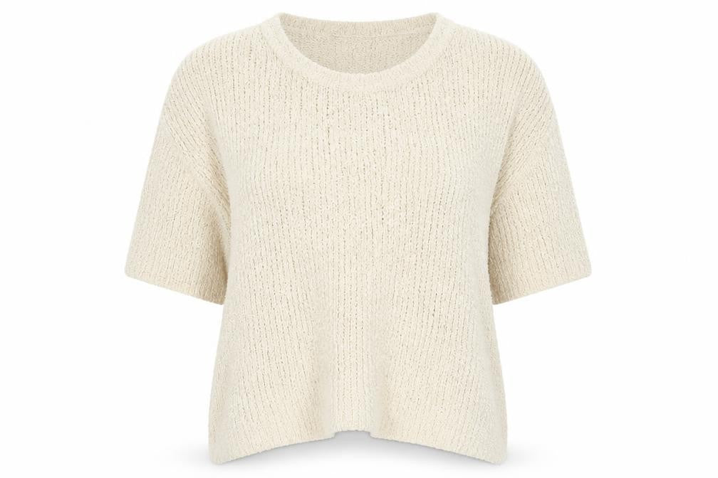 Topshop Womens Green Round Neck  Polyester Pullover Jumper Size 8