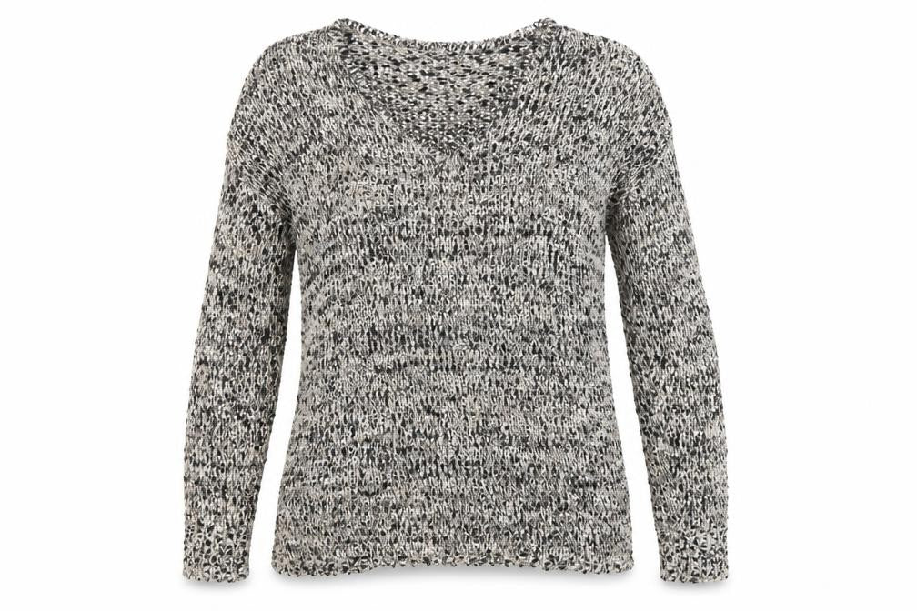 Papaya Womens Black Round Neck  Polyester Pullover Jumper Size M