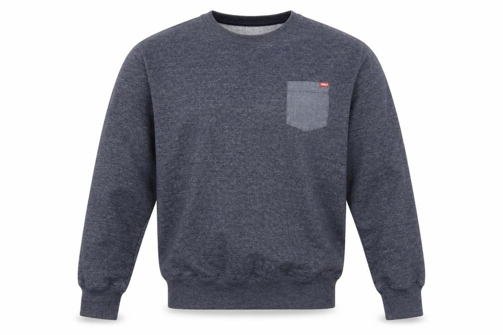 Cinch Mens Blue Round Neck  Polyester Pullover Jumper Size L