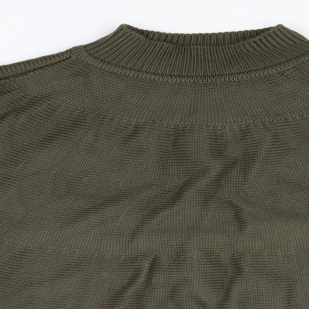 ASOS Womens Brown Roll Neck  Acrylic Pullover Jumper Size 10