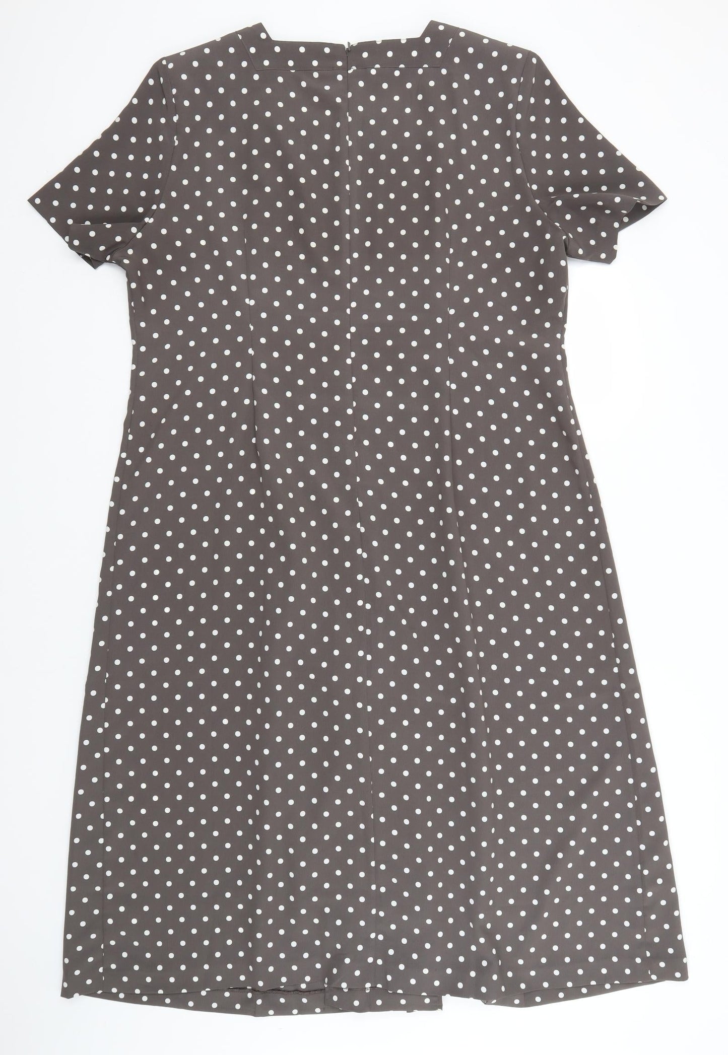 Kaleidoscope Womens Green Polka Dot  A-Line    Square Neck