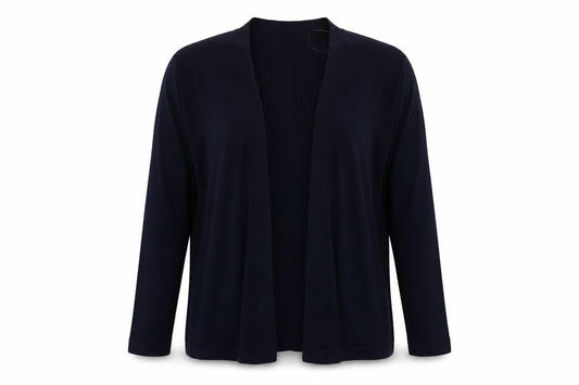Bonmarché Womens Blue V-Neck Viscose Cardigan Jumper Size 14