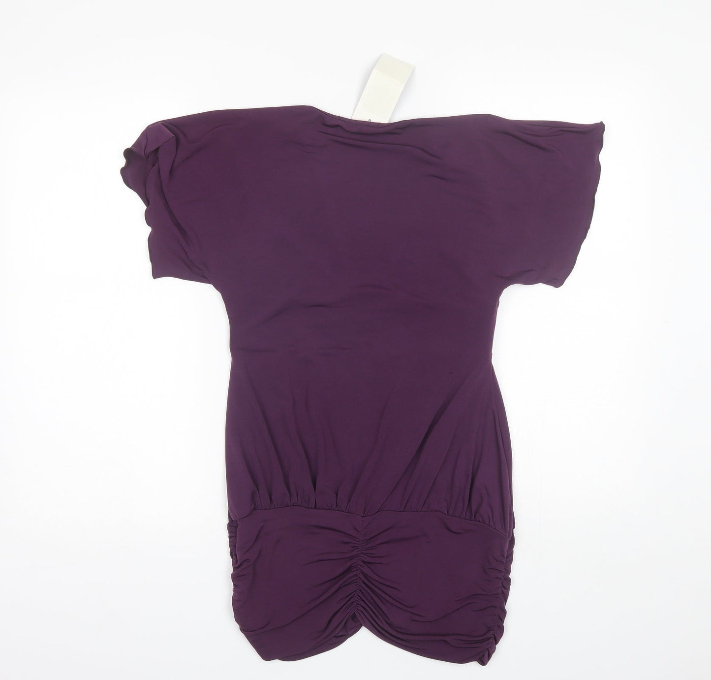 Figl Womens Purple  Polyester Basic Blouse Size 10 V-Neck