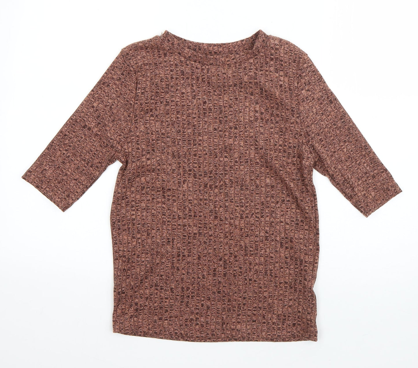 Primark Womens Pink Round Neck  Viscose Pullover Jumper Size S
