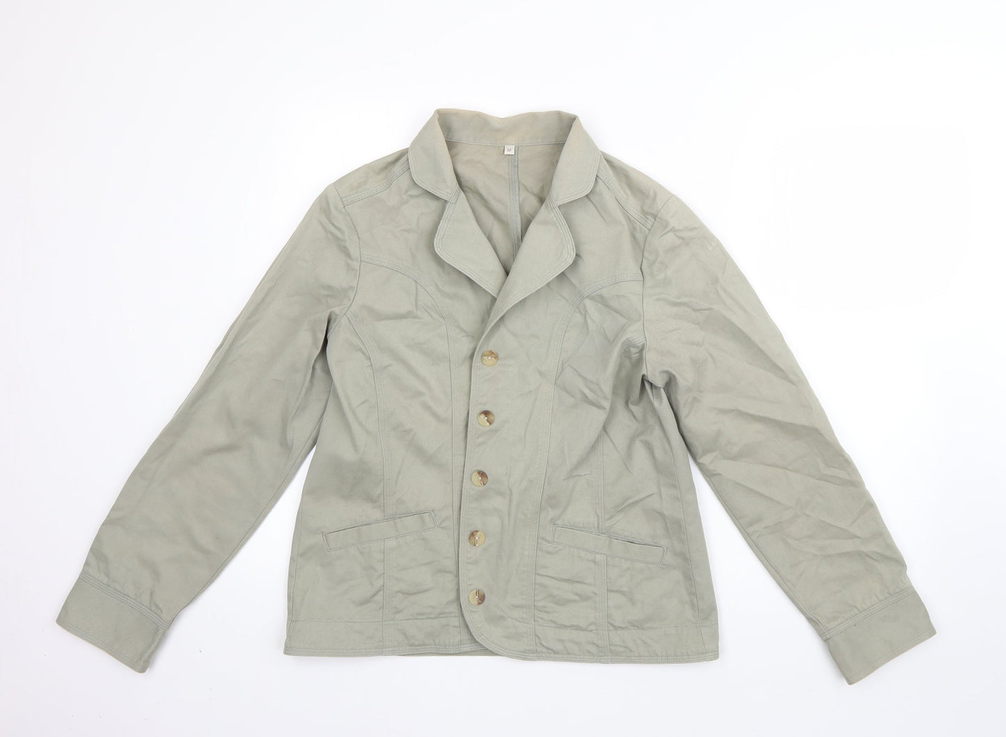 Preworn Womens Green   Jacket  Size 12  Button