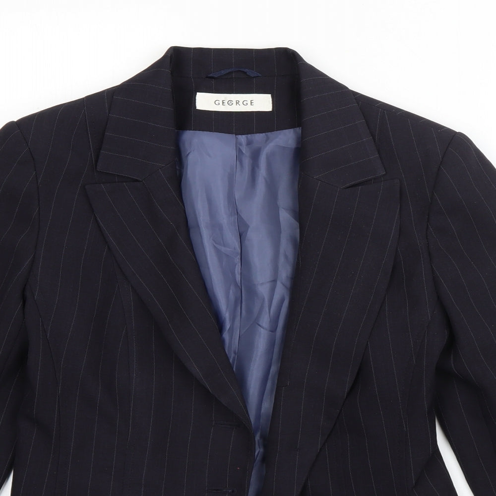 George Womens Blue   Jacket Blazer Size 10  Button