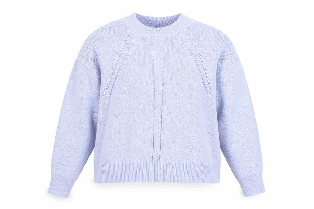 Marks & Spencer Womens Blue High Neck  Acrylic Pullover Jumper Size M